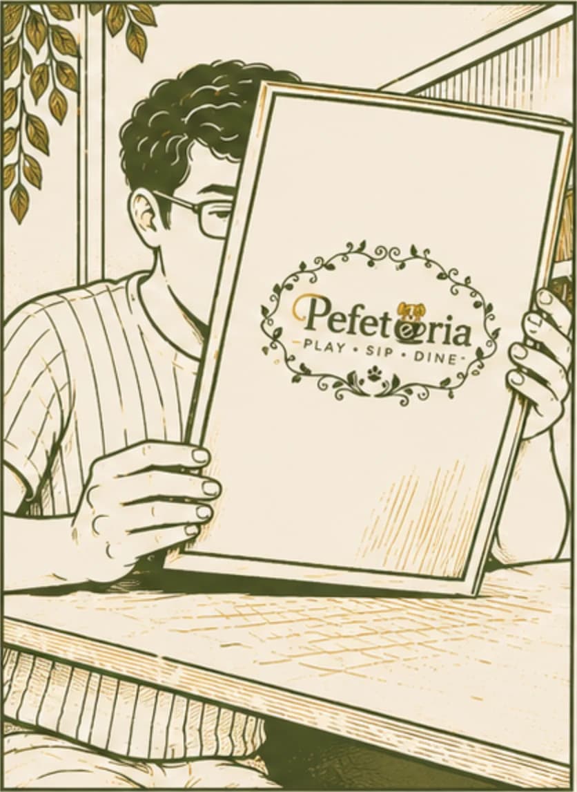 Guest reading the menu